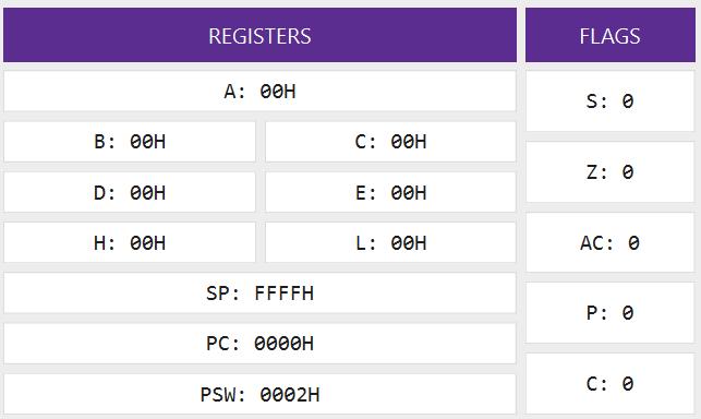 Register and Flags View